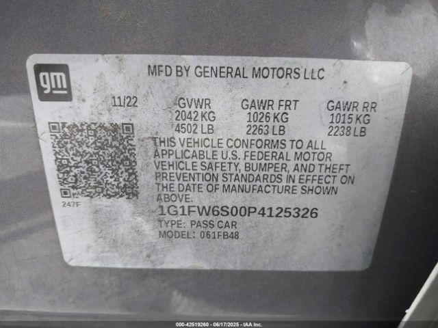 2023 CHEVROLET BOLT EV 1G1FW6S00P4125326 Photo 8