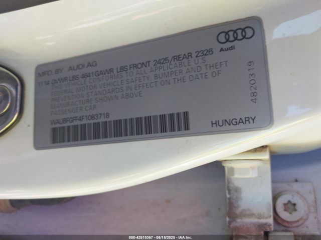 2015 AUDI S3 WAUBFGFF4F1083718 Photo 8