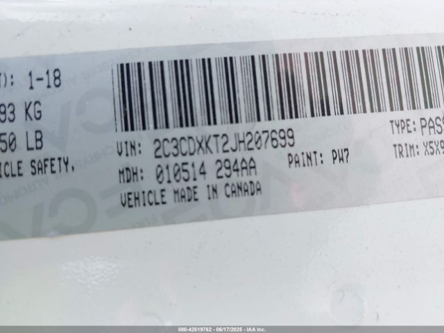 2018 DODGE CHARGER 2C3CDXKT2JH207699 Photo 8