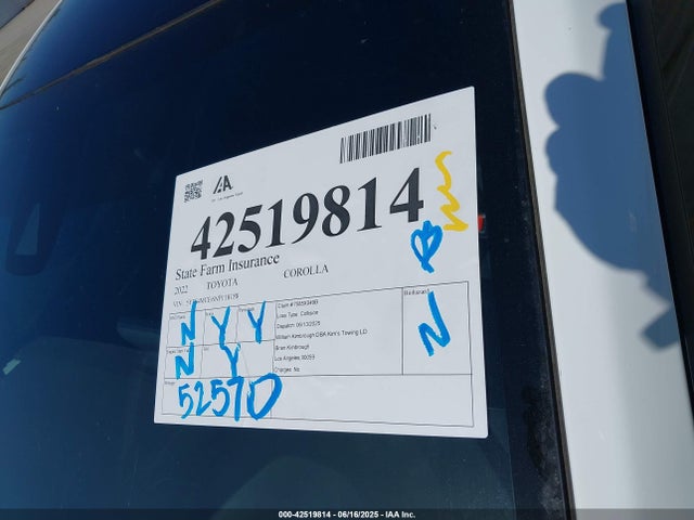 5YFS4MCE6NP118188 Toyota m20a-fks