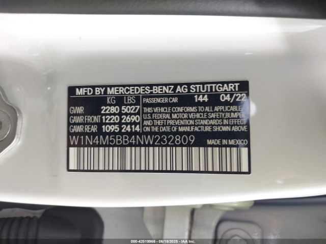 2022 MERCEDES-BENZ AMG GLB 35 W1N4M5BB4NW232809 Photo 8