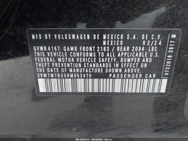 3VW7M7BU5RM052470 Volkswagen tsi