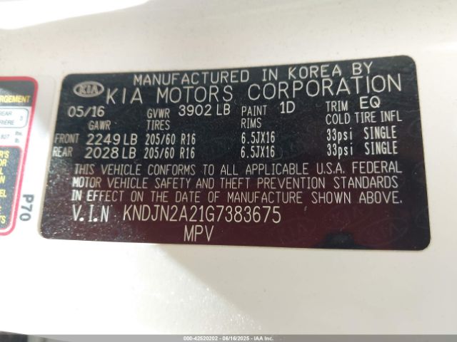 KNDJN2A21G7383675 KIA gdi gamma