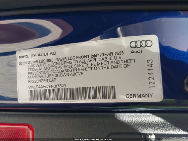 2023 AUDI A4 WAUEAAF42PN017346 Photo 8