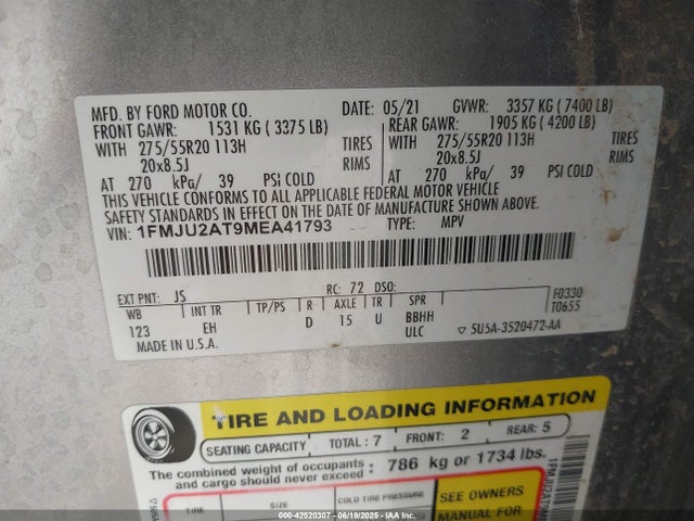 1FMJU2AT9MEA41793 Ford 3.5l gtdi