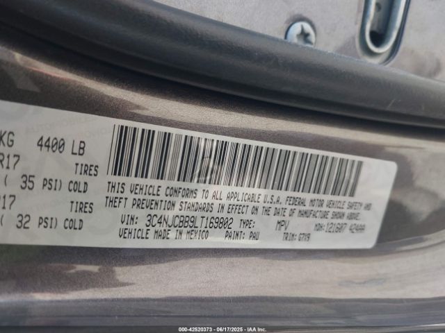 2020 JEEP COMPASS 3C4NJCBB9LT169802 Photo 8