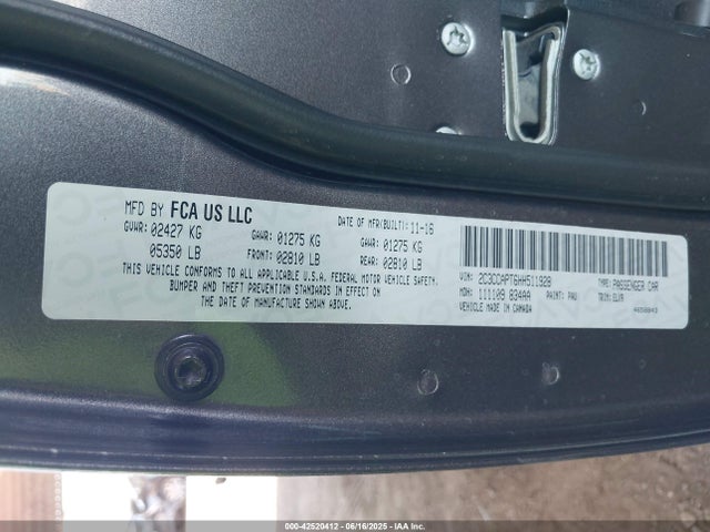 2C3CCAPT6HH511928 Chrysler 300