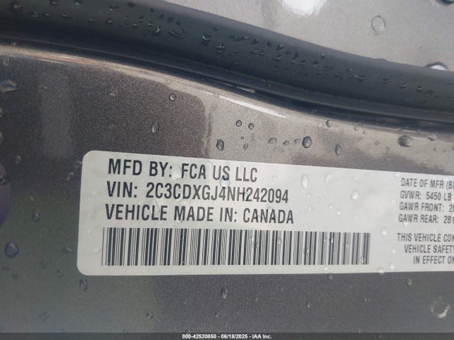 2C3CDXGJ4NH242094 Dodge 2022