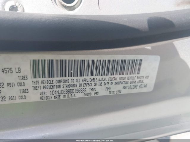2013 JEEP COMPASS 1C4NJDEB8DD190326 Photo 8
