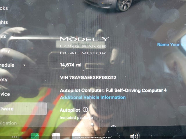 2024 TESLA MODEL Y 7SAYGAEEXRF180212 Photo 6