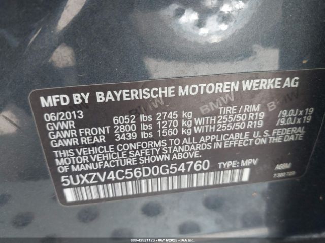 2013 BMW X5 5UXZV4C56D0G54760 Photo 8