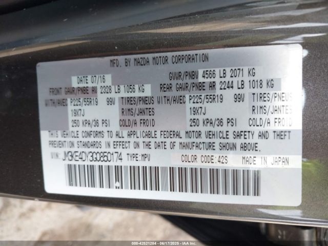 2016 MAZDA CX-5 JM3KE4DY3G0850174 Photo 8