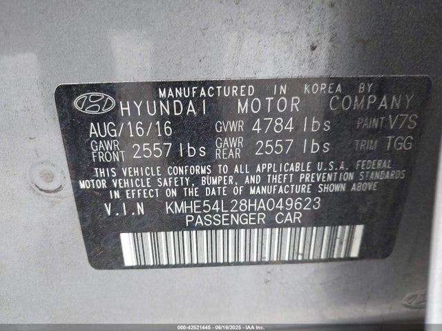 KMHE54L28HA049623 Hyundai Sonata Plug-in Hybrid Limited