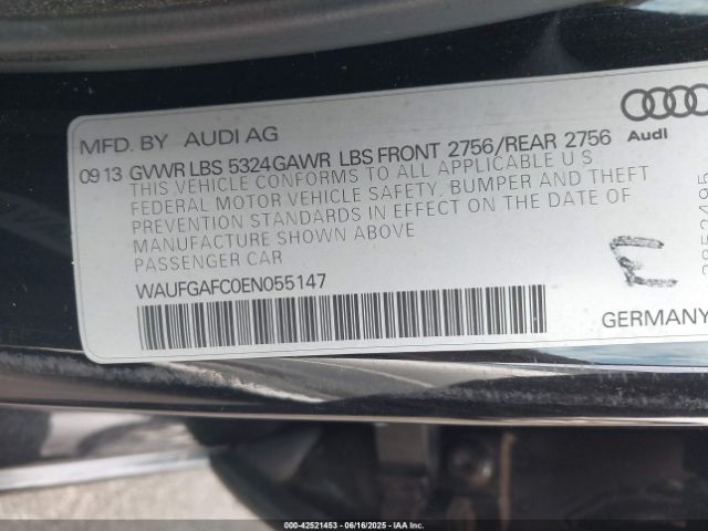 2014 AUDI A6 WAUFGAFC0EN055147 Photo 8