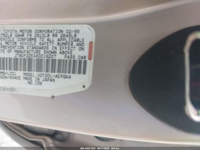 1995 LEXUS LS JT8UF22E4S0016207 Photo 8