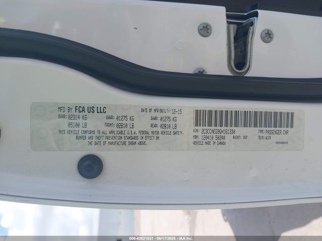 Chrysler 300 2016 2C3CCAEG9GH161330 Image 9