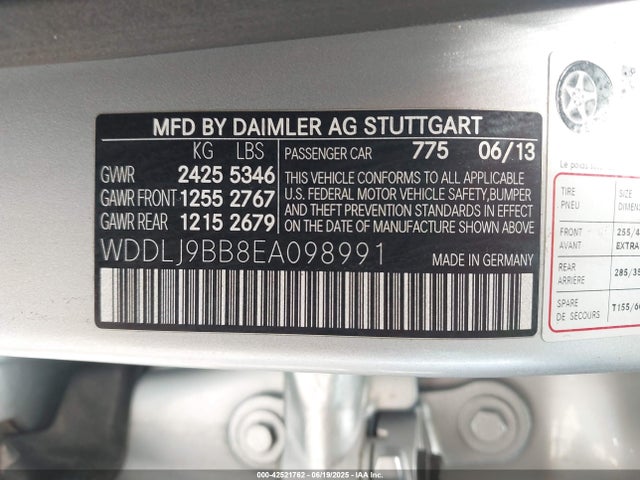 Aukcja sprzedaży 2014 Mercedes-benz Cls 550 4matic, vin: WDDLJ9BB8EA098991, numer aukcji: 42521762