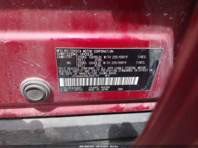 2021 TOYOTA VENZA JTEAAAAH6MJ084199 Photo 8