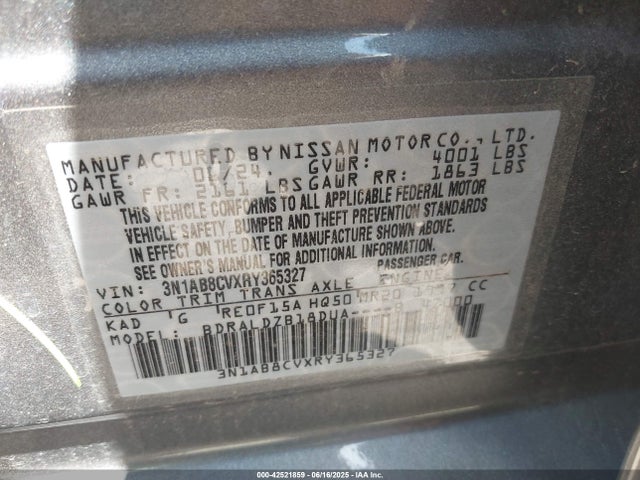 3N1AB8CVXRY365327 Nissan 2024