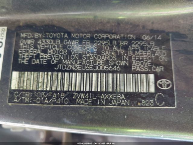 2014 TOYOTA PRIUS V JTDZN3EU6EJ005646 Photo 8