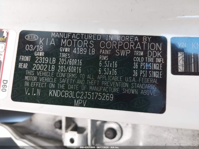 KIA gdi 2018 KNDCB3LC2J5175269 Image 9