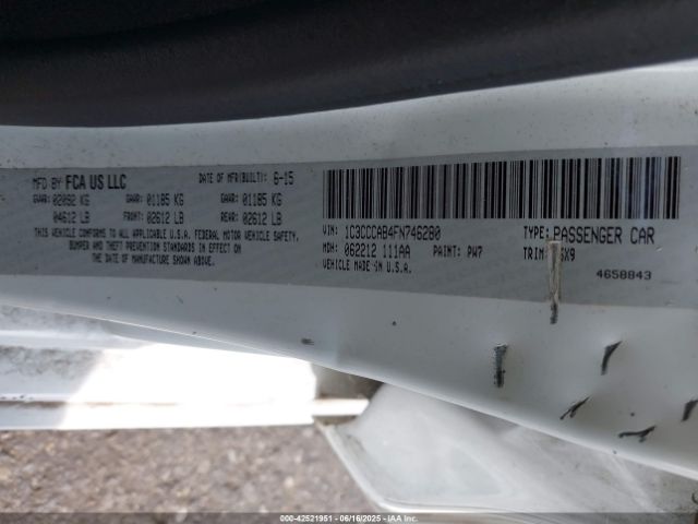 2015 CHRYSLER 200 1C3CCCAB4FN746280 Photo 8