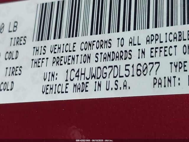 2013 JEEP WRANGLER UNLIMITED 1C4HJWDG7DL516077 Photo 8