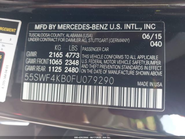 2015 MERCEDES-BENZ C 300 55SWF4KB0FU079290 Photo 8