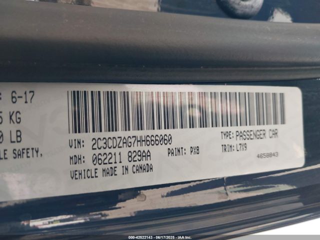 2017 DODGE CHALLENGER 2C3CDZAG7HH666060 Photo 8