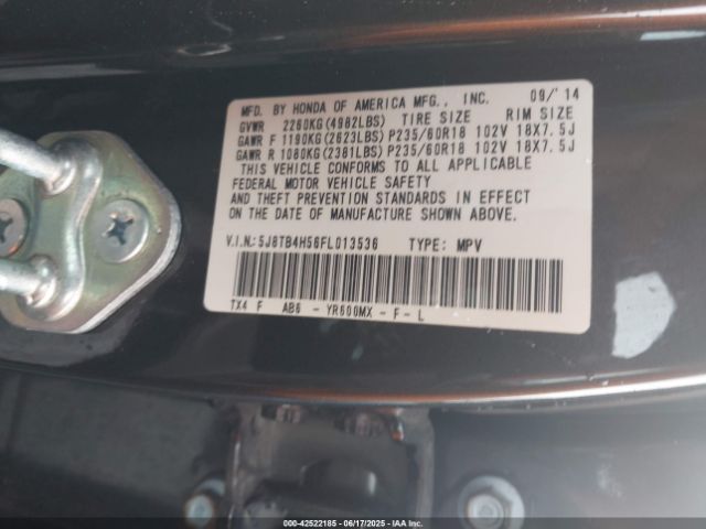 2015 ACURA RDX 5J8TB4H56FL013536 Photo 8