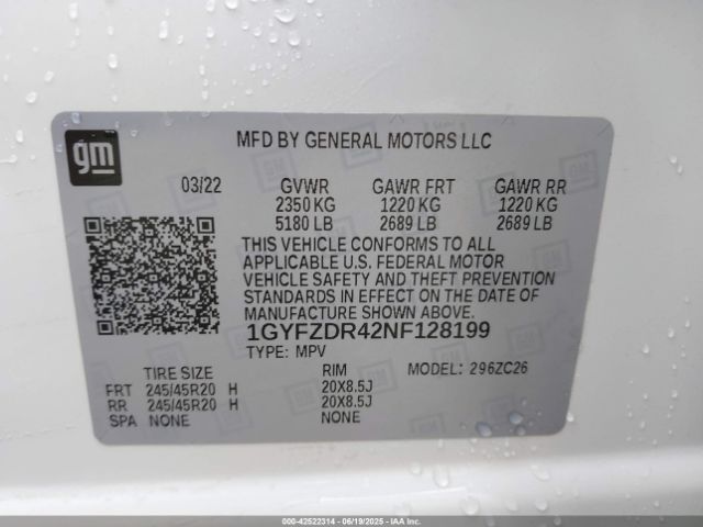 2022 CADILLAC XT4 1GYFZDR42NF128199 Photo 8