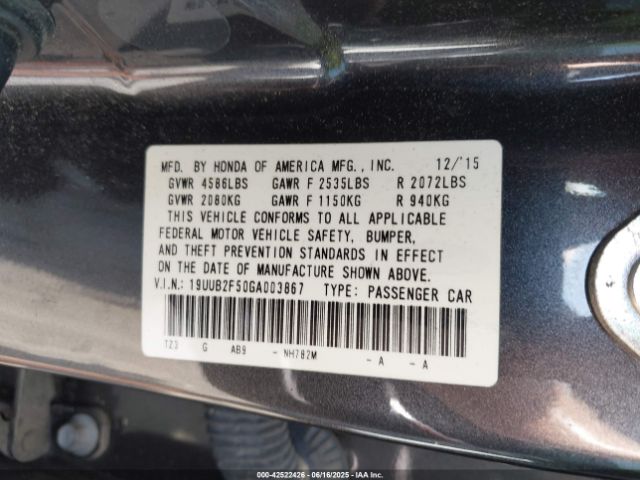 2016 ACURA TLX 19UUB2F50GA003867 Photo 8