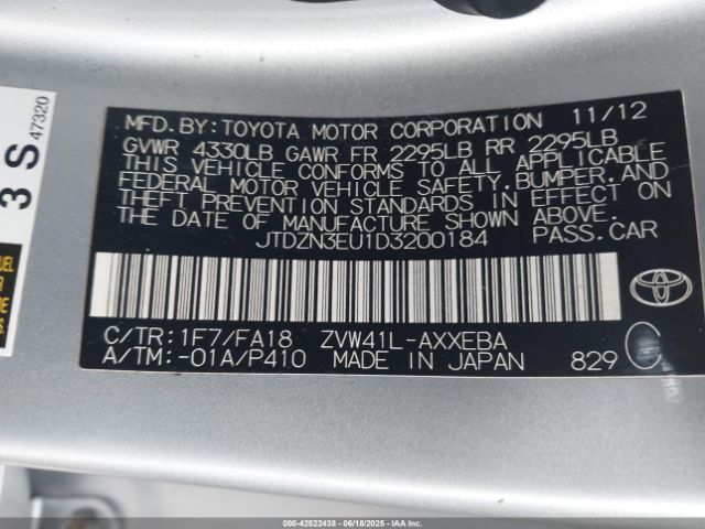 2013 TOYOTA PRIUS V JTDZN3EU1D3200184 Photo 8