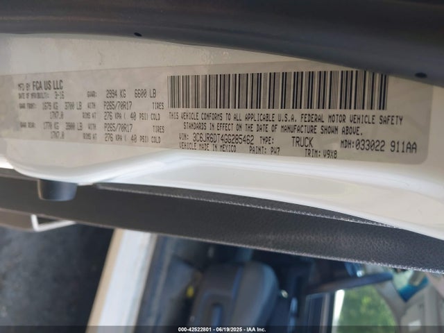 3C6JR6DT4GG285462 RAM 1500 Tradesman