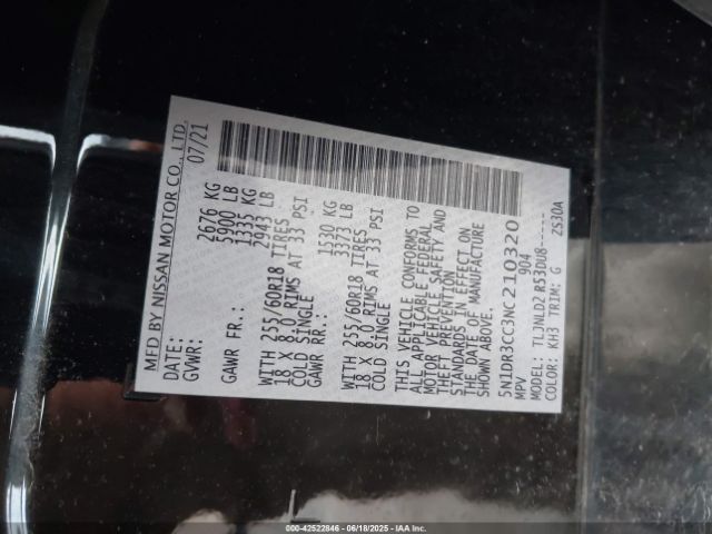 2022 NISSAN PATHFINDER 5N1DR3CC3NC210320 Photo 8
