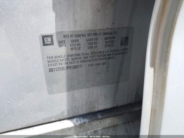2015 CHEVROLET IMPALA 2G11Z5SL1F9108911 Photo 8