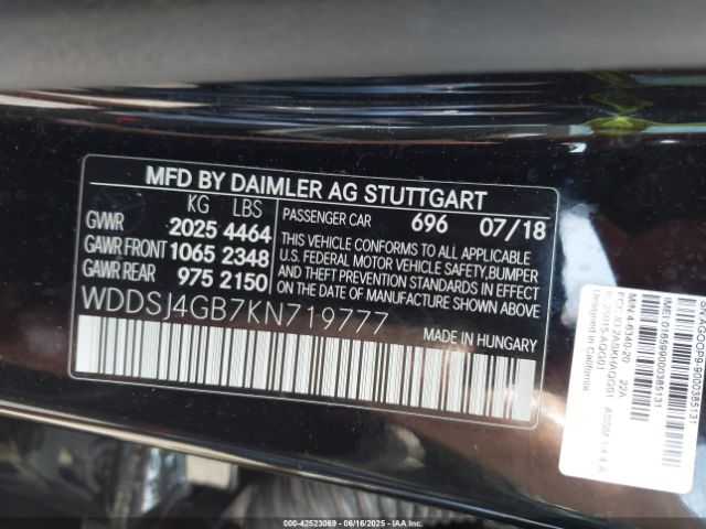 2019 MERCEDES-BENZ CLA 250 WDDSJ4GB7KN719777 Photo 8