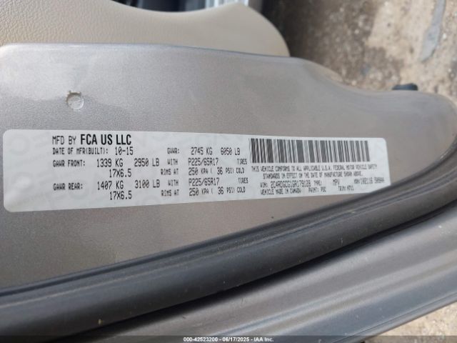 2016 DODGE GRAND CARAVAN 2C4RDGCG1GR179128 Photo 8