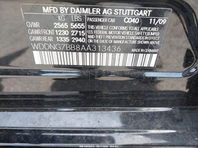 2010 MERCEDES-BENZ S 550 WDDNG7BB8AA313436 Photo 8