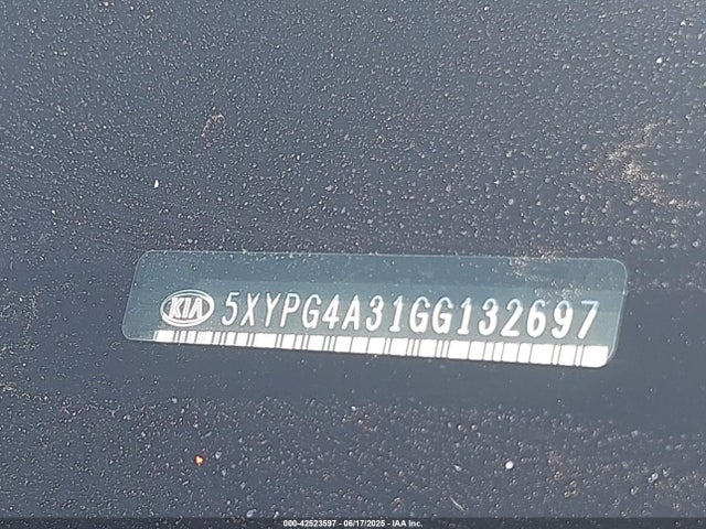 5XYPG4A31GG132697 KIA dohc gdi theta ii