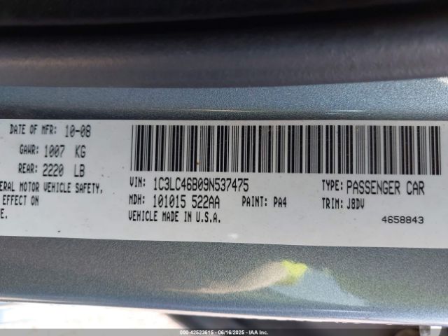 2009 CHRYSLER SEBRING 1C3LC46B09N537475 Photo 8