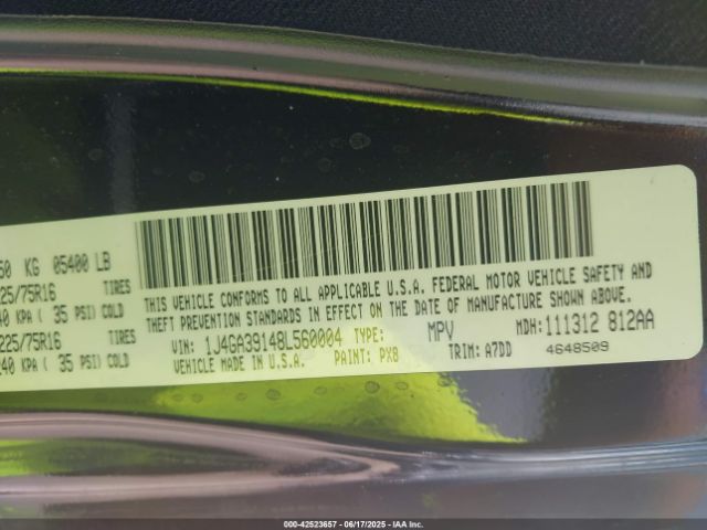 2008 JEEP WRANGLER 1J4GA39148L560004 Photo 8