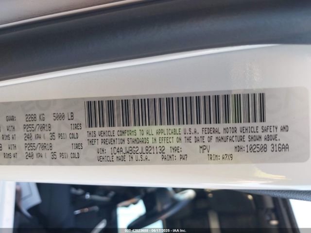 2018 JEEP WRANGLER JK 1C4AJWBG2JL821132 Photo 8