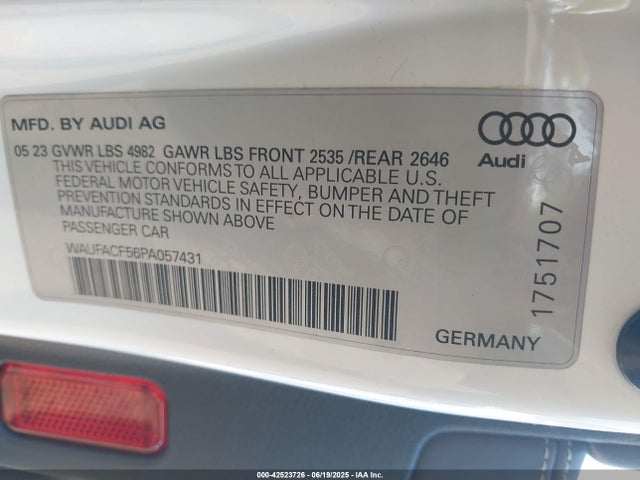 2023 AUDI A5 SPORTBACK WAUFACF56PA057431 Photo 8