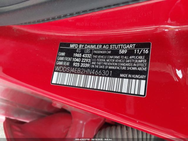 2017 MERCEDES-BENZ CLA 250 WDDSJ4EB2HN466301 Photo 8
