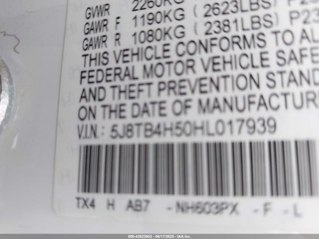 2017 ACURA RDX 5J8TB4H50HL017939 Photo 8