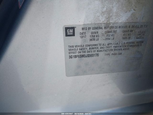 2018 CHEVROLET CRUZE 3G1BF6SM3JS565176 Photo 8