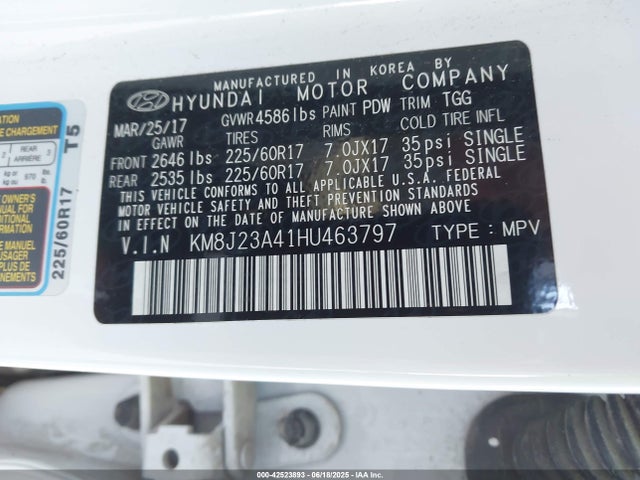 KM8J23A41HU463797 Hyundai gdi nu