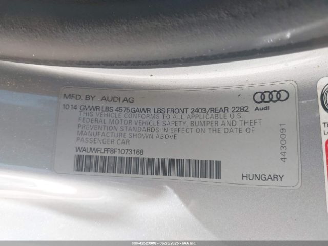 2015 AUDI A3 WAUWFLFF8F1073168 Photo 8