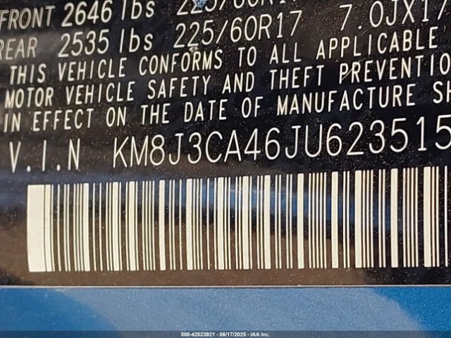 2018 HYUNDAI TUCSON KM8J3CA46JU623515 Photo 8
